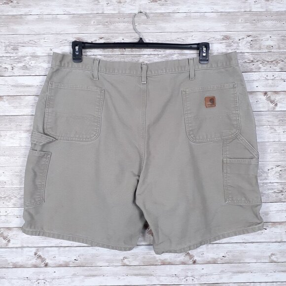Carhartt Mens Carpenter Shorts 46 Waist Utility Canvas See Description 234A - Picture 2 of 4